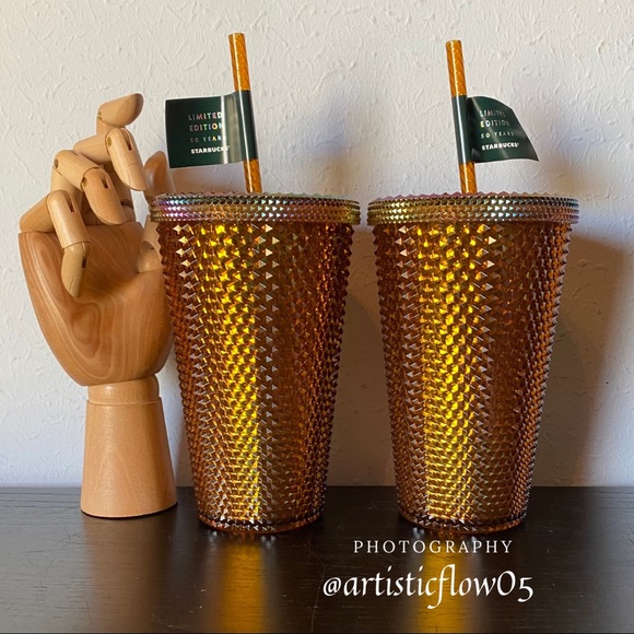 2 LIMITED Starbucks 2021 Studded Honeycomb Tumbler - Picture 5 of 7